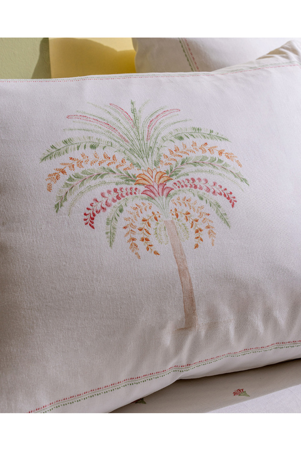 Mathilda Tek Kişilik %100 Pamuk Karde Düz Pike Takımı - Haki - 7