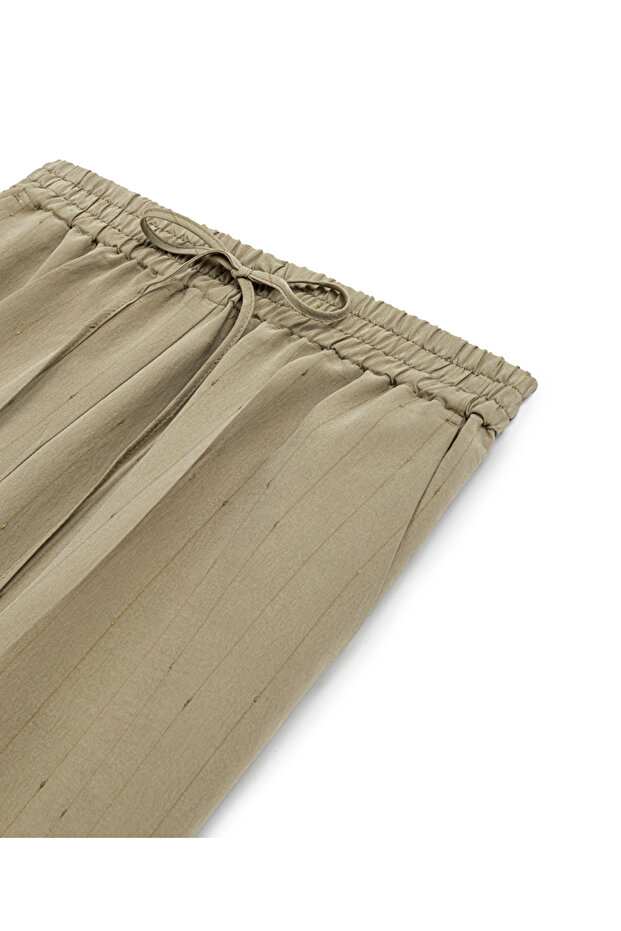 Ütü izli elastik bel pantolon - 4