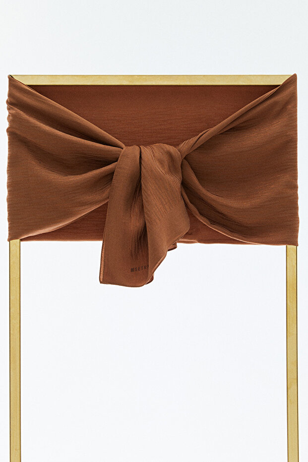 Zebra Desenli Lyocell Şal - 1