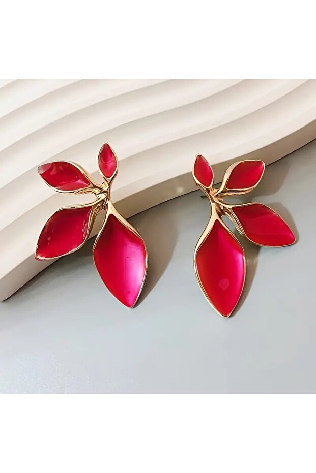 Vintage Leaf Drop Alloy Earrings (Nail: Stainless Steel)