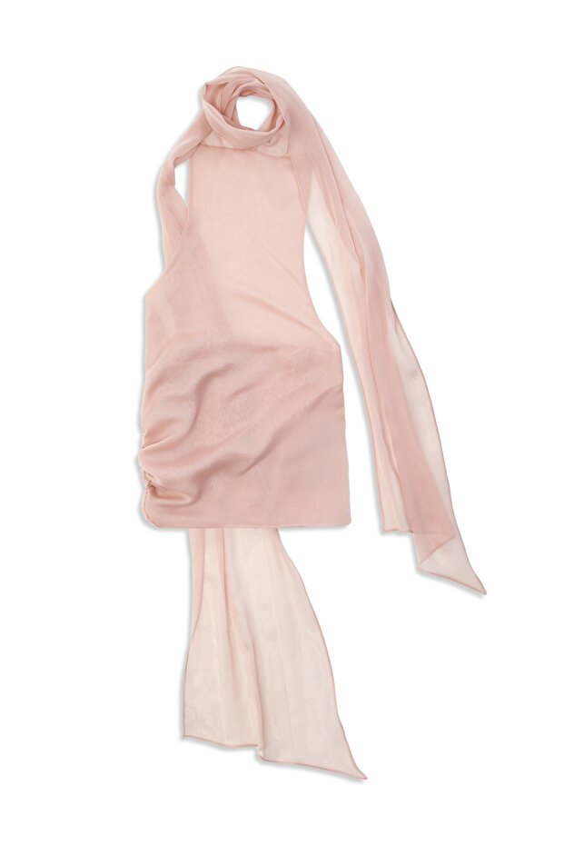 Şal Tasarımlı Bluz - 6