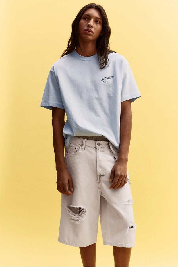 Loose Fit Baskılı Tişört - 3