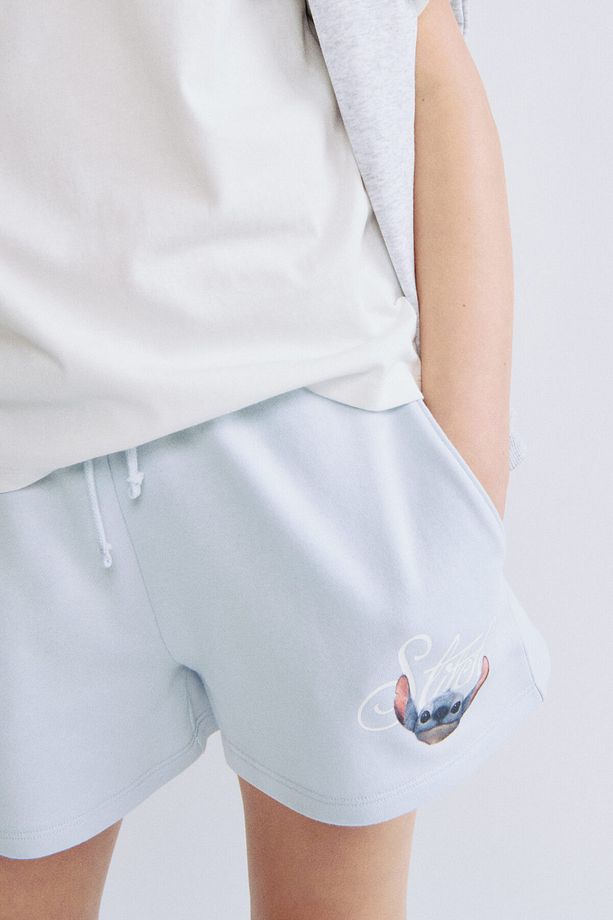 Baskı Motifli Sweatshirt Şort - 2