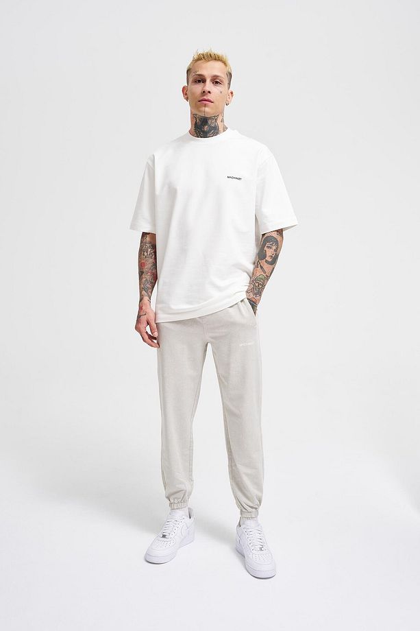 Erkek Luxury Basic Yıkamalı Jogger Eşofman Altı Soft Beıge Spotted - 7