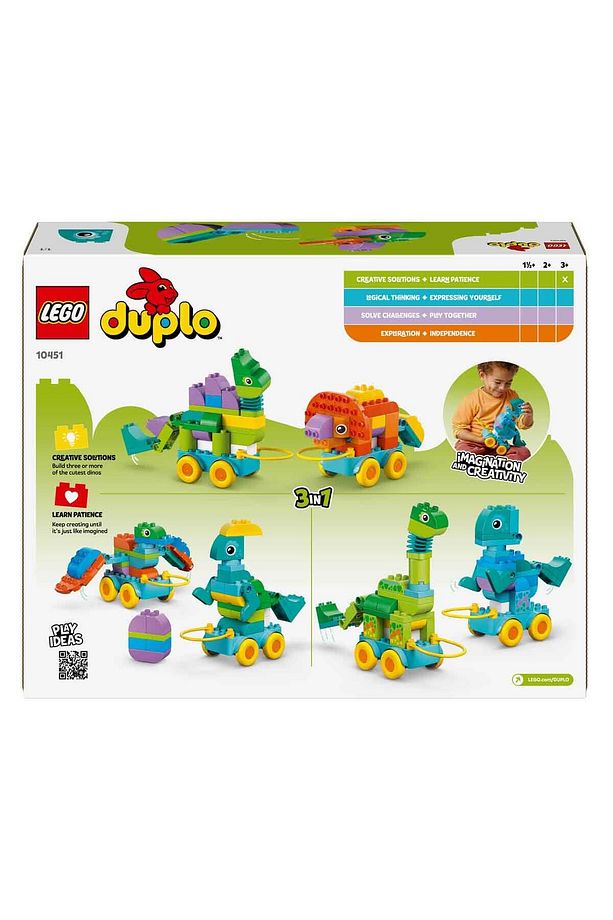 DUPLO Kasabası 3’ü 1 Arada Tekerlekli Dinozorlar 10451 - 3 Yaş ve Üzeri Çocuklar için E - 4