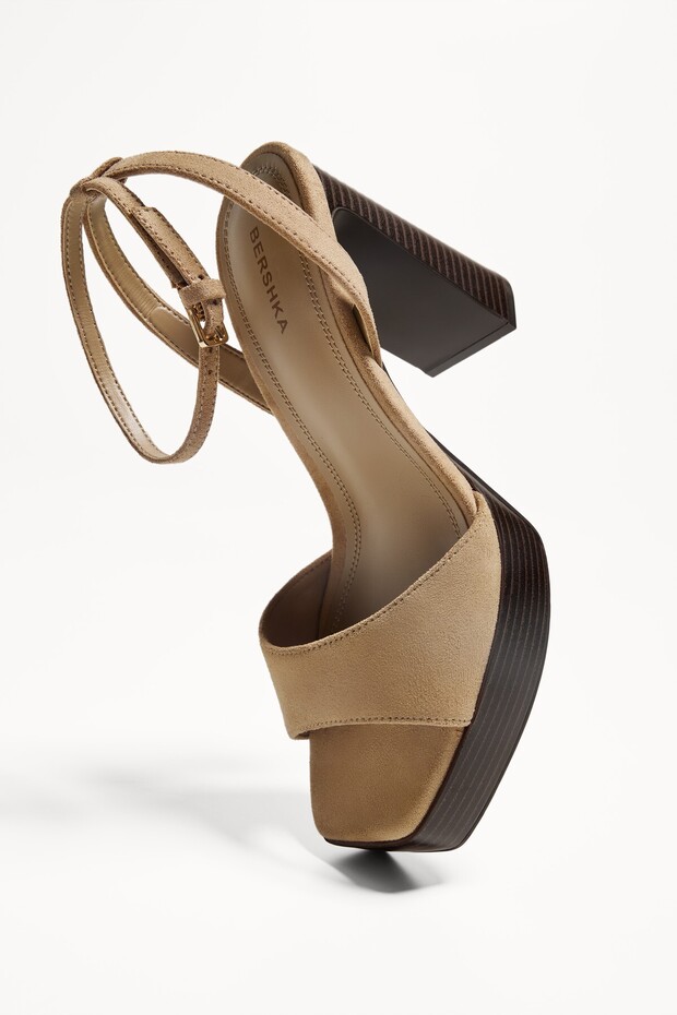 Platform topuklu sandalet - 4