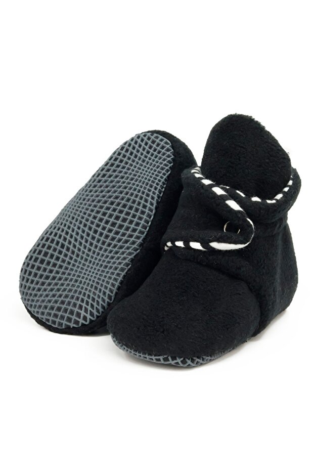 Non-Slip Sole Baby Slippers First Step Home Booties Anti-Sweat Organic Cotton Lined