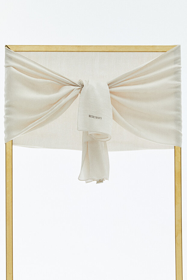 Amblem Detaylı Şal - 1