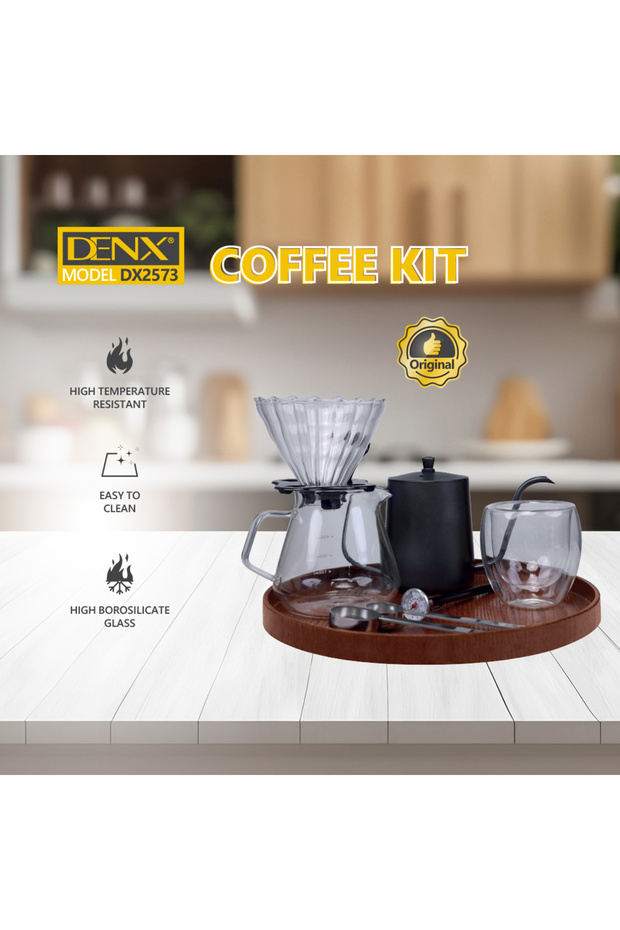 DENX DX2573 12-in-1 Luxury V60 Coffee Maker Set - 5