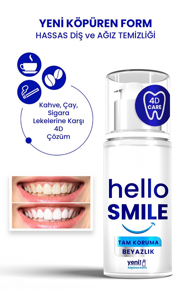 Hello Smile Tam Koruma 4d Beyazlatıcı Diş Macunu 50 ml - 3
