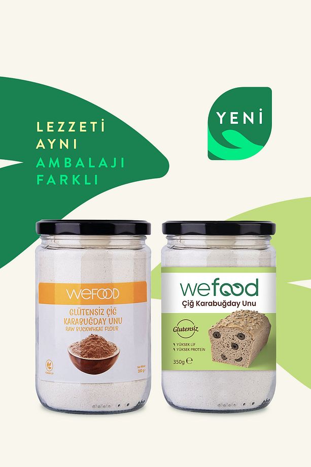 Glütensiz Vegan Katkısız Çiğ Karabuğday Unu 350 Gr - 2