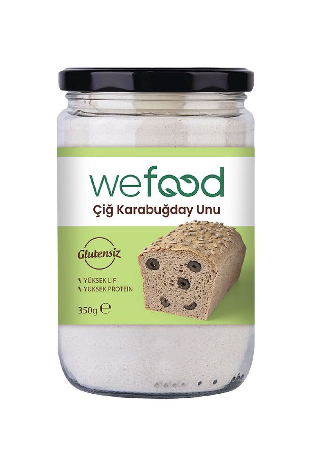 Glütensiz Vegan Katkısız Çiğ Karabuğday Unu 350 Gr - 1