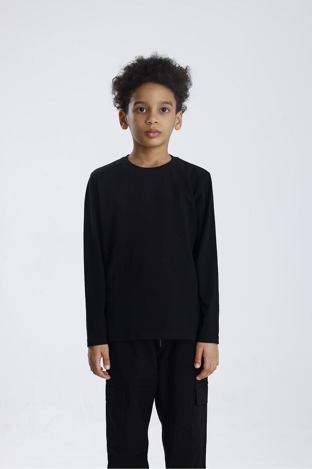 Basic Uzun Kol Tişört - 1