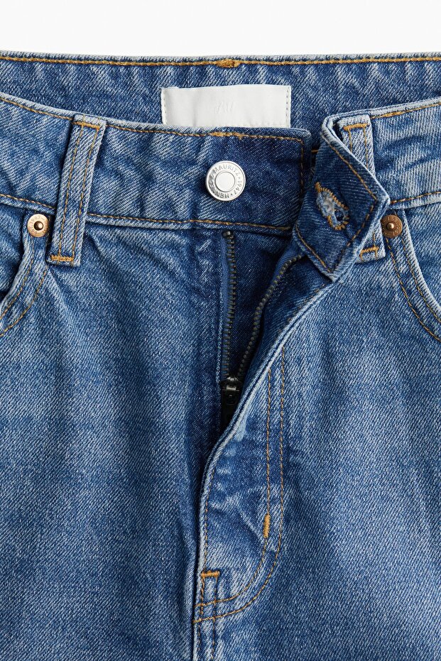 Mom Slim Fit High Waist Ankle Jeans - 3