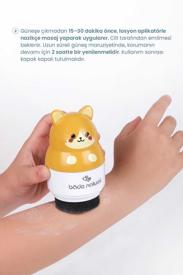 Güneş Koruyucu Losyon Aplikatörü Kedi Figürlü Doldurulabilir Roll On 110 ml - 4