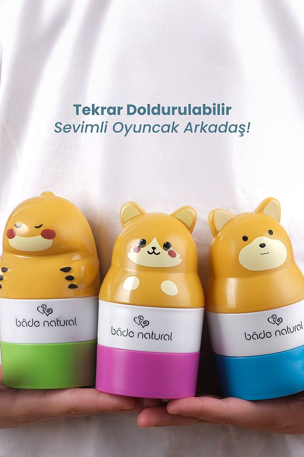 Güneş Koruyucu Losyon Aplikatörü Kedi Figürlü Doldurulabilir Roll On 110 ml - 5