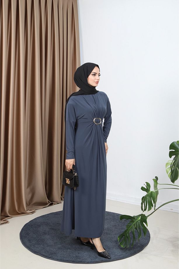 ZARAFET SANDY ELBİSE - 4