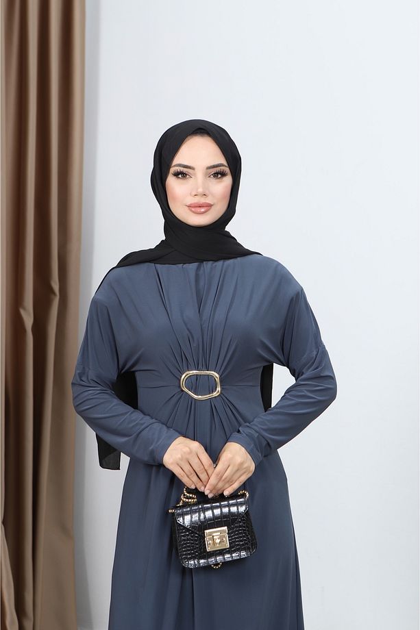 ZARAFET SANDY ELBİSE - 5