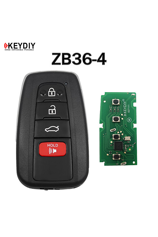 مفتاح ذكي Zb36-4 Keydiy Kd Zb35-3/4 Zb36-2/3/4 سلسلة Zb مفتاح ريموت متعدد لـ Kd-x2 Kd-max - 1