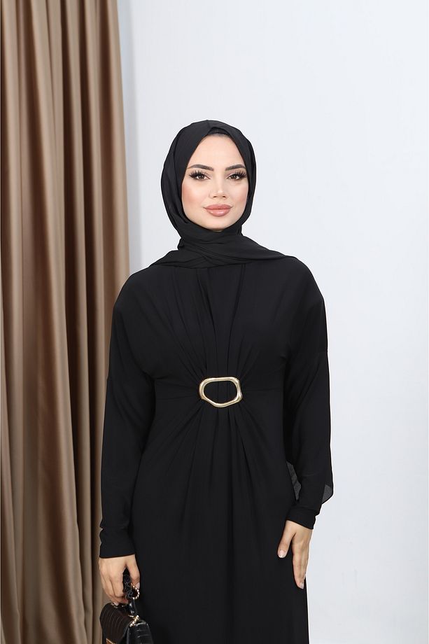 ZARAFET SANDY ELBİSE - 5
