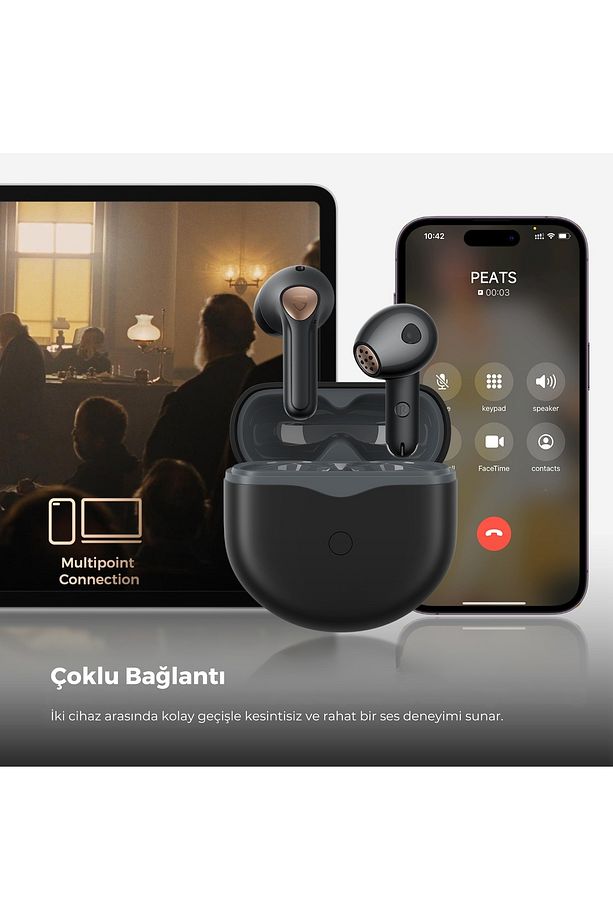 Air4 Kablosuz Kulaklık Bluetooth 5.3 Yapay Zeka ile Geliştirilmiş Arama Için 6 Mikrofon - 6