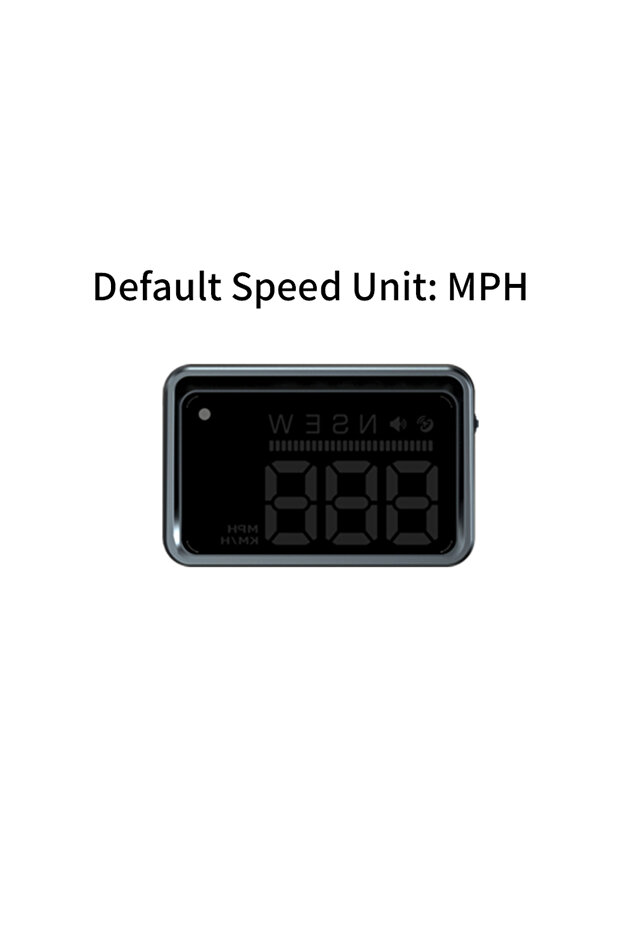 شاشة عرض أمامية HUD MPH KWHUD GPS عداد سرعة رقمي مع جهاز عرض للزجاج الأمامي للسيارات الإلكترونية