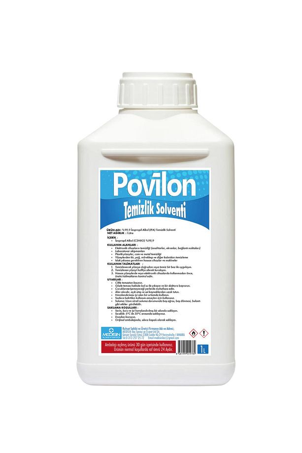 %99 Saflıkta Ipa Izopropil Alkol 1 Litre – Endüstriyel Ve Elektronik Temizlik Solventi - 2