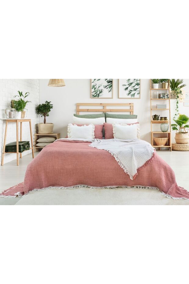 Meet Maya Battal Size Double Sided Muslin Cover (230X240 cm)