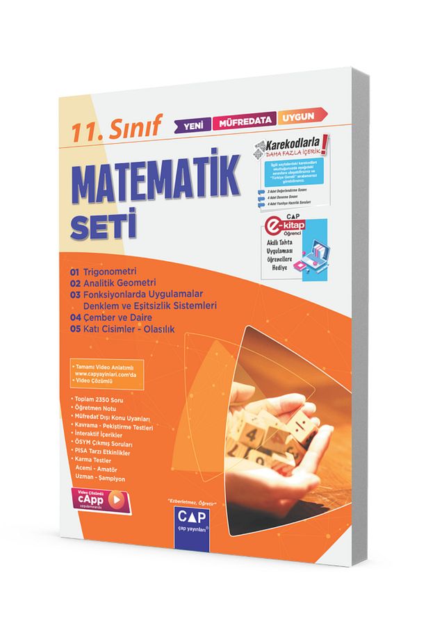 Çap 11. Sınıf Matematik Anadolu Video Konu Anlatımlı Fasikül Seti - 1