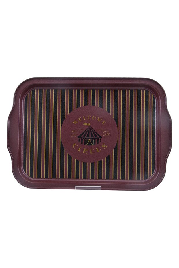 Ee162-t8 صينية مستطيلة بنقشة السيرك مقاس 22x32 سم - 1