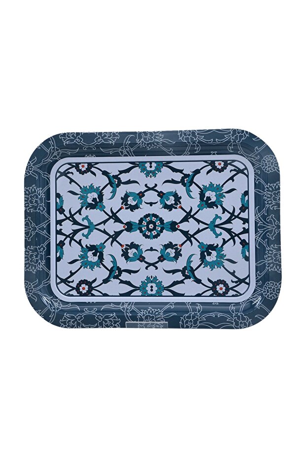 Ef161-t4 Sn_turkish Design Patterned Rectangular Tray 23x31 Cm - 2