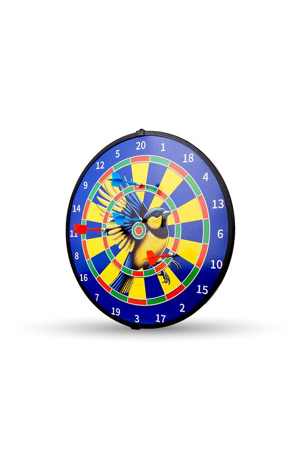 4 Oklu Mıknatıslı Taraftar Dart Seti Çift Yönlü Manyetik Dart Askılı Dartboard - 5
