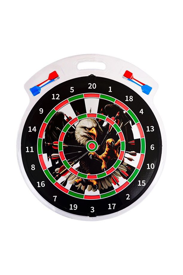 4 Oklu Mıknatıslı Taraftar Dart Seti Çift Yönlü Manyetik Dart Askılı Dartboard - 8