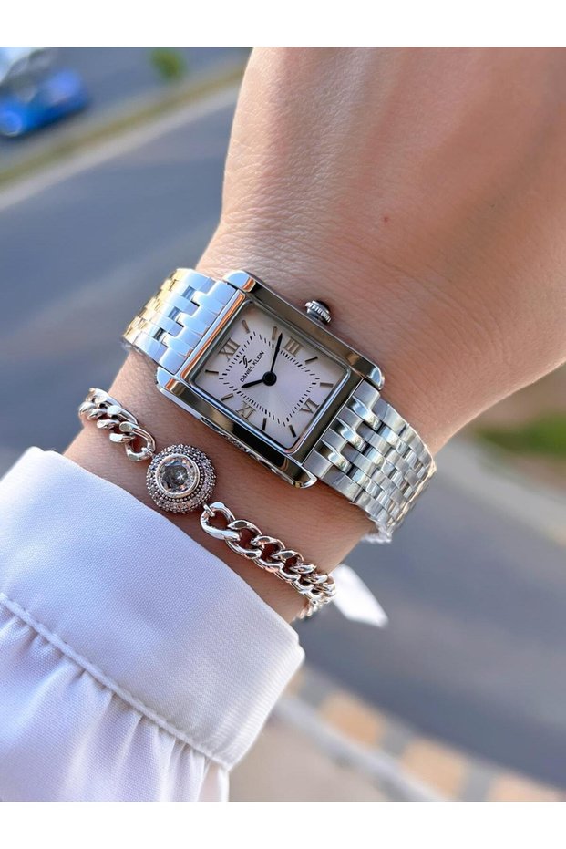 Retro Vintage Model Steel Band 3 Atm Water Resistant Women's Wristwatch Bracelet