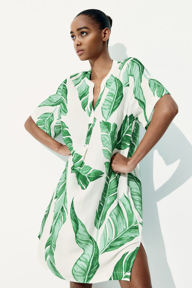 Viskoz Tunik Elbise - 1