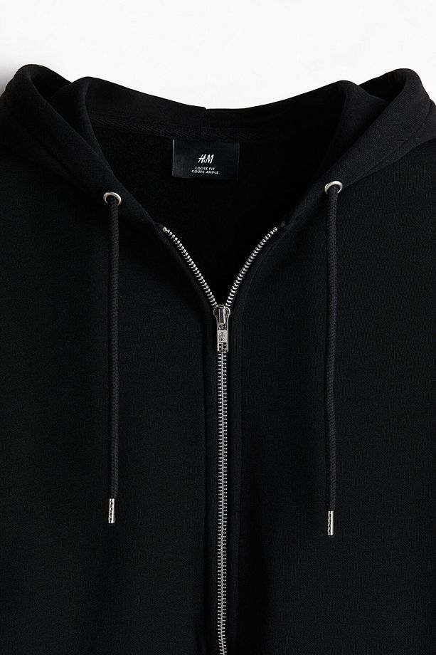 Loose Fit Kapüşonlu Ve Fermuarlı Üst - 7
