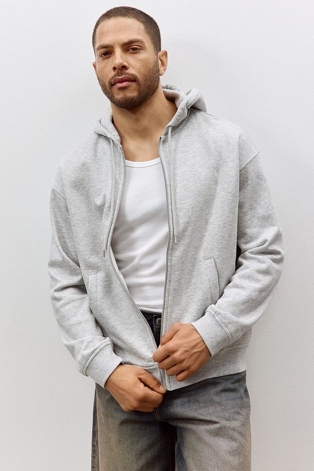 Loose Fit Kapüşonlu Ve Fermuarlı Üst - 3
