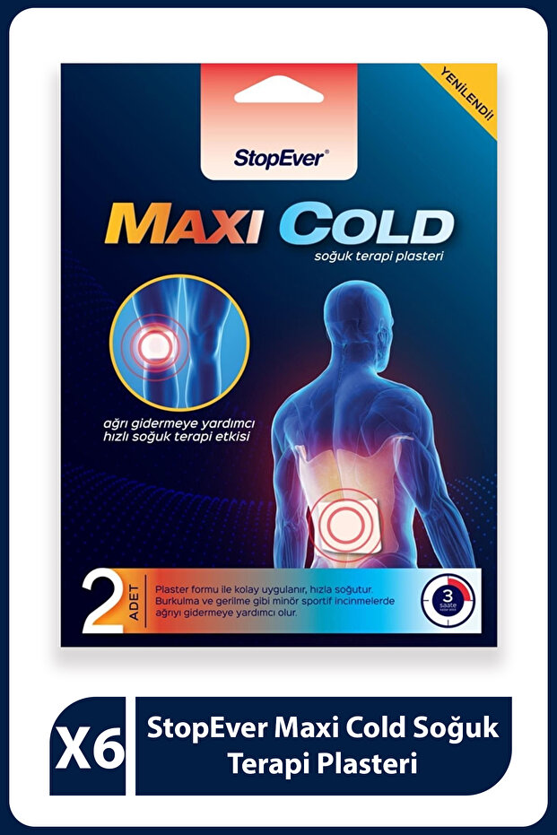 Maxi Cold Soğuk Terapi Plasteri - 6x2 Adet - 1