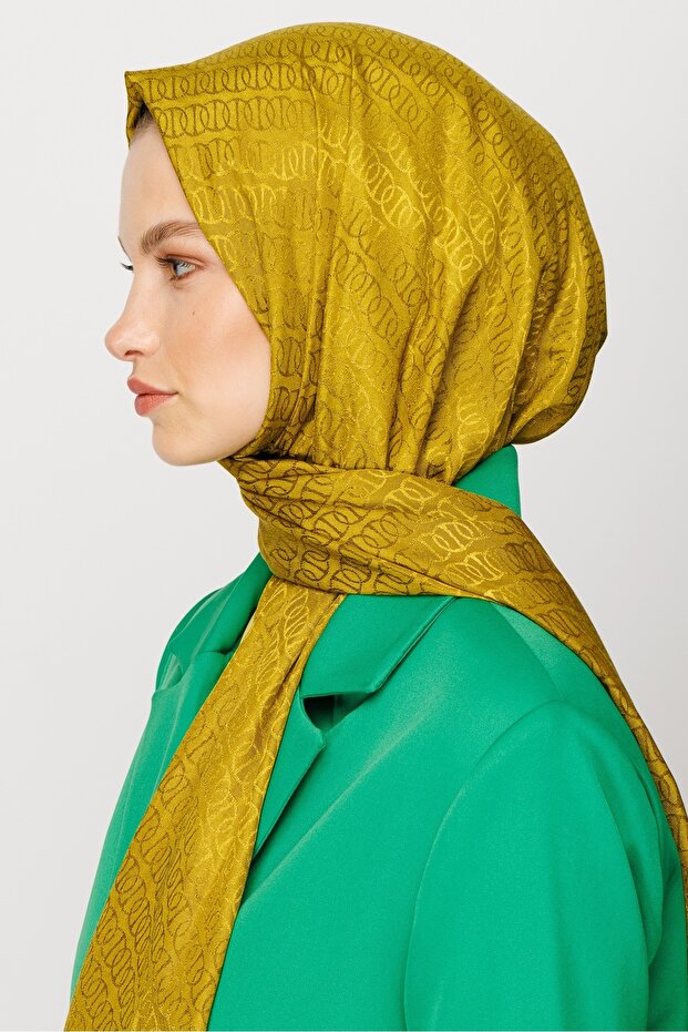 Forever Pattern Shiny Jacquard Shawl - 2