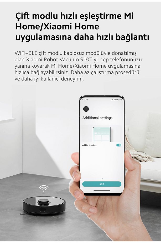 8000pa Yüksek Emiş Güçlü Premium Robot Süpürge - Mop Kaldırma, Halı Algılama - 9