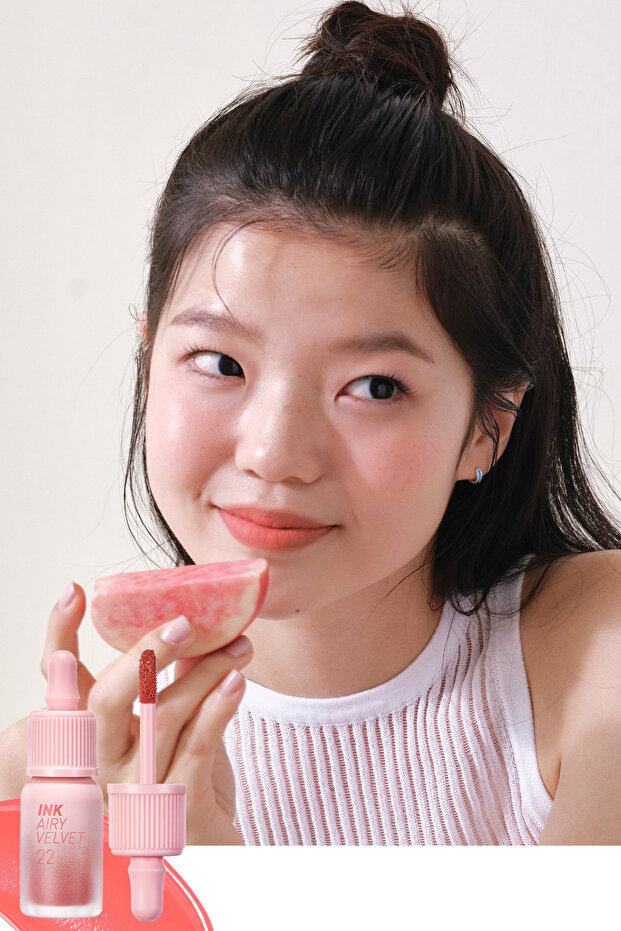 Tint Peripera Ink Airy Velvet with Long-Lasting and Light Formula, Velvet Finish (22 Center Peach)