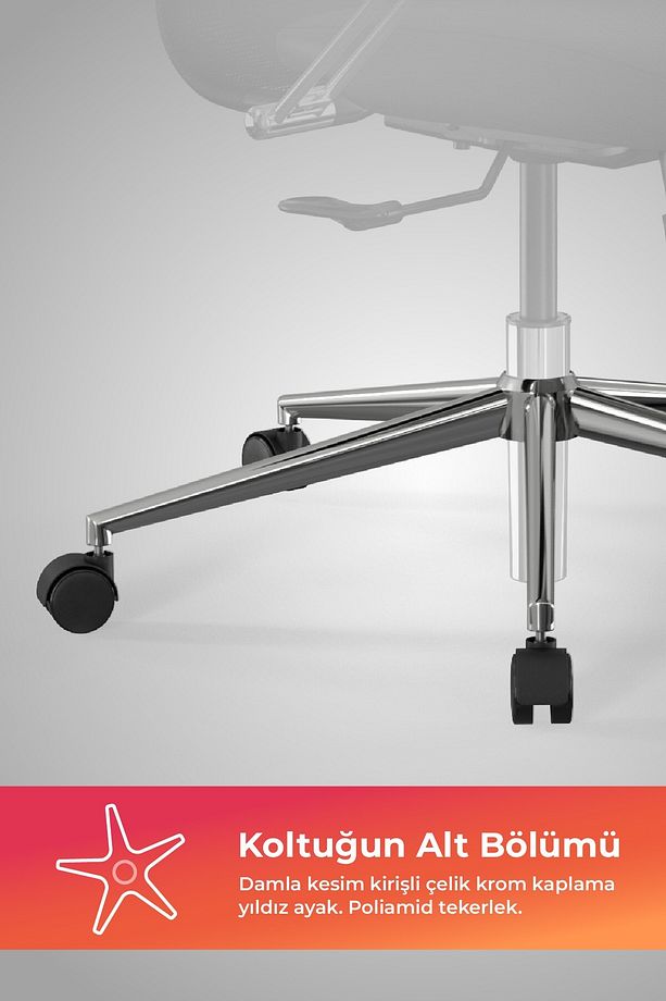 Ergolife Synchrosit 8 Ergonomik Fileli Ve Deri Ofis Koltuğu - 1b9.55.1.403 - 8