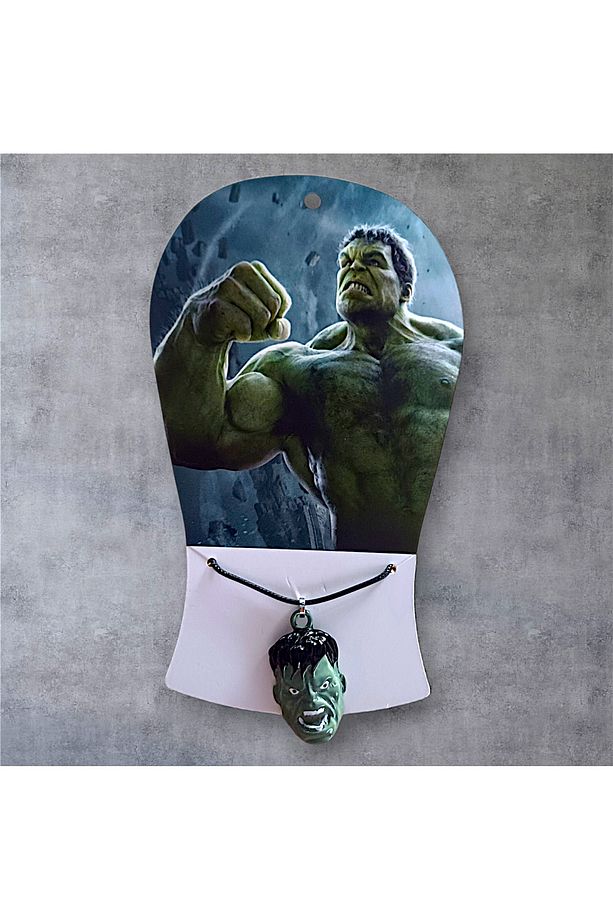 Özel Tasarım Hulk Güçlü Adam Reçine Uçlu Kolye - 5