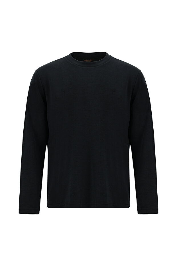 Bisiklet Yaka Regular Fit Sweatshirt - 1