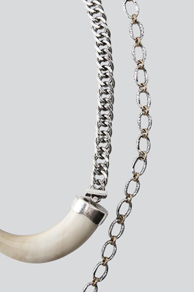 Fildişi Çoklu Tasarım Kolye - 3