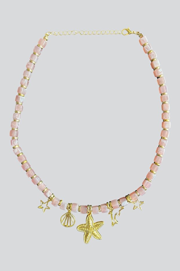 Charmlı Taşlı Kolye - 1