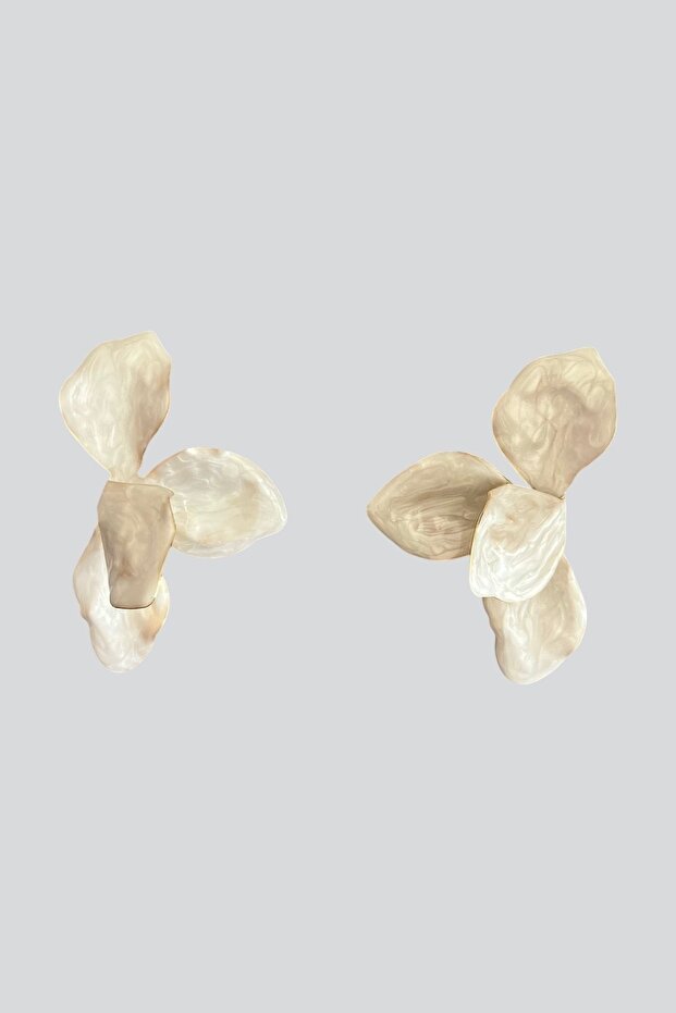 Textured Flower Earrings - 2
