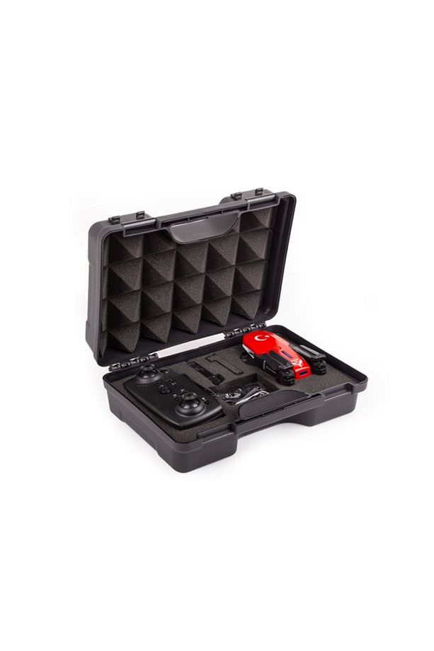 İlk Dronum, Katlanır Çift Kameralı Tek Tuşla Iniş Kalkış Başlangıç Drone Modeli (KIRMIZI) - 8