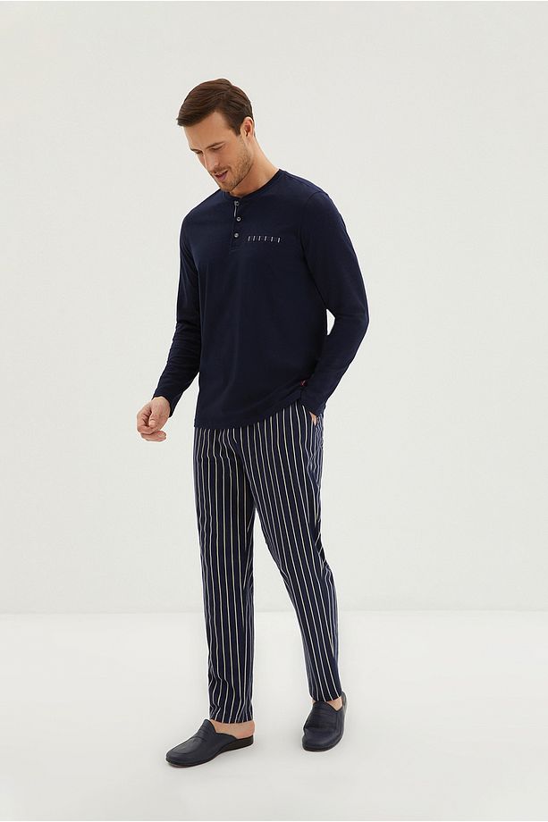 5'li Triko Roblu Pamuk Pijama Takımı - 2