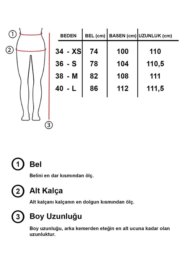 Kroşeta Örgülü Ispanyol Paça Pantolon - 5
